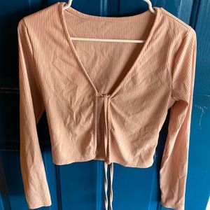 Forever 21 pink long sleeve over- jacket small